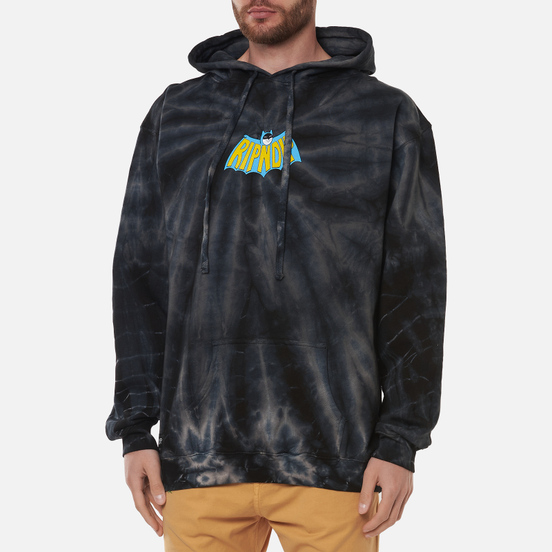 Мужская толстовка RIPNDIP Catman Hoodie Black Spiral Tie Dye