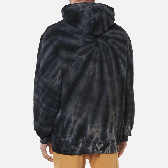 Мужская толстовка RIPNDIP Catman Hoodie Black Spiral Tie Dye