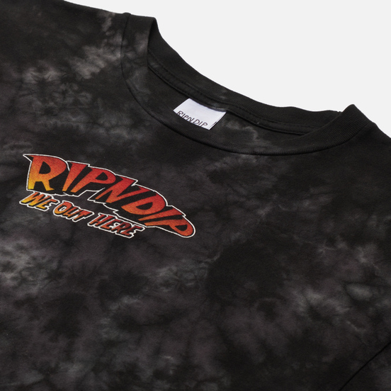 Мужской лонгслив RIPNDIP Out Of This World Black Lightning Wash