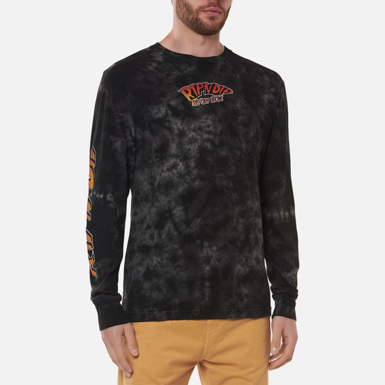 Мужской лонгслив RIPNDIP Out Of This World Black Lightning Wash