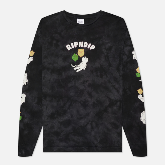 Мужской лонгслив RIPNDIP Drifting Away Black Lightning Wash