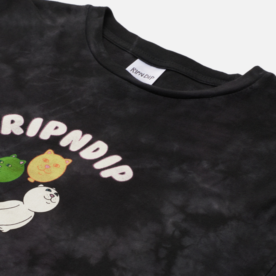 Мужской лонгслив RIPNDIP Drifting Away Black Lightning Wash