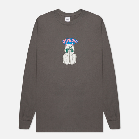 Мужской лонгслив RIPNDIP Overthinking, цвет серый, размер L