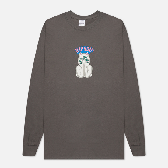 Мужской лонгслив RIPNDIP Overthinking Charcoal