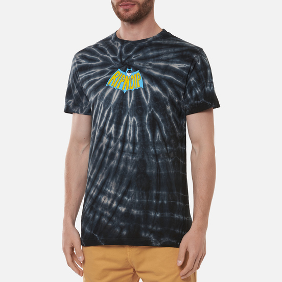 Мужская футболка RIPNDIP Catman Black Spiral Tie Dye