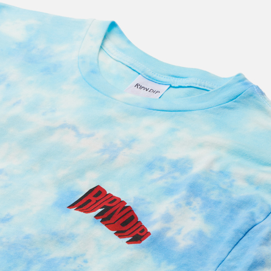 Мужская футболка RIPNDIP Flying High Blue Tie Dye