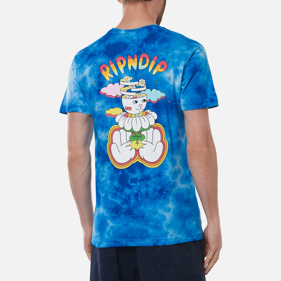 Мужская футболка RIPNDIP Imagine Blue Lightning Wash