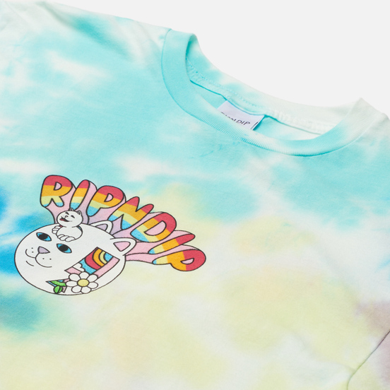 Мужская футболка RIPNDIP Out Of The Box Blue/Yellow Tie Dye