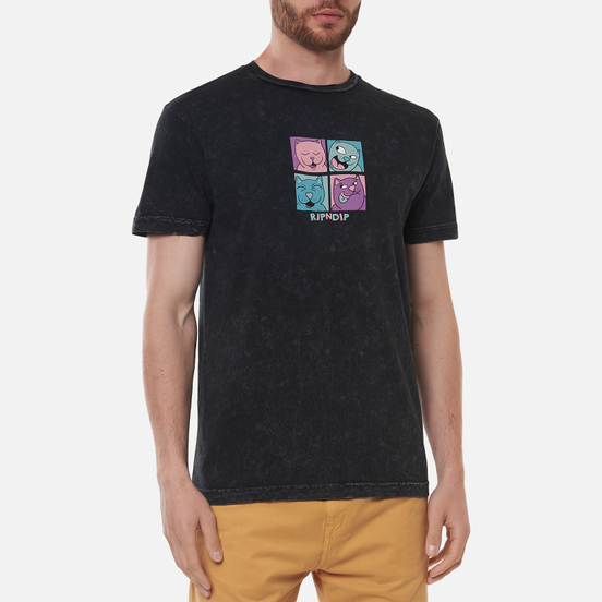 Мужская футболка RIPNDIP Pop Nerm Black Mineral Wash