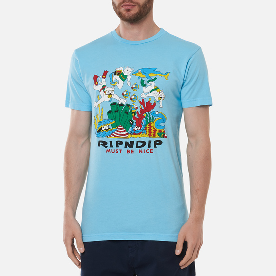 Мужская футболка RIPNDIP Under The Sea Baby Blue
