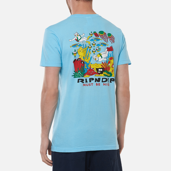 Мужская футболка RIPNDIP Under The Sea Baby Blue