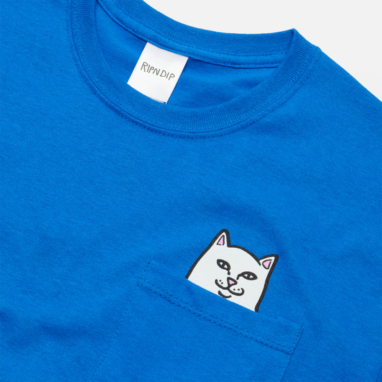 Мужская футболка RIPNDIP Lord Nermal Pocket Royal Blue
