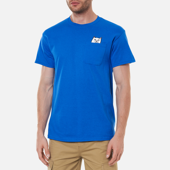 Мужская футболка RIPNDIP Lord Nermal Pocket Royal Blue