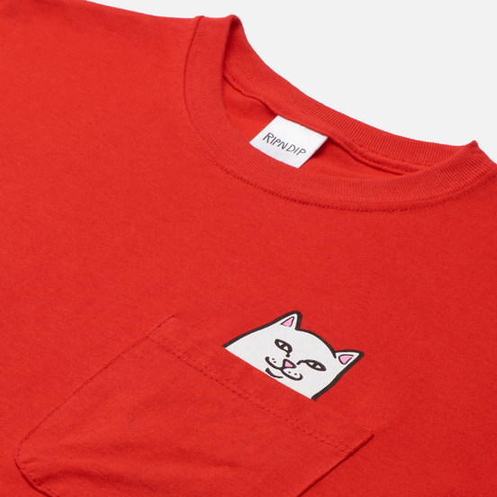 Мужская футболка RIPNDIP Lord Nermal Pocket Red