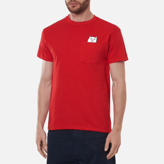 Мужская футболка RIPNDIP Lord Nermal Pocket Red