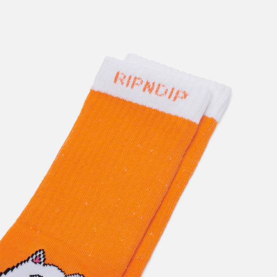 Носки RIPNDIP Lord Nermal Orange/White