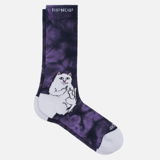 Носки RIPNDIP Lord Nermal Purple Lightning