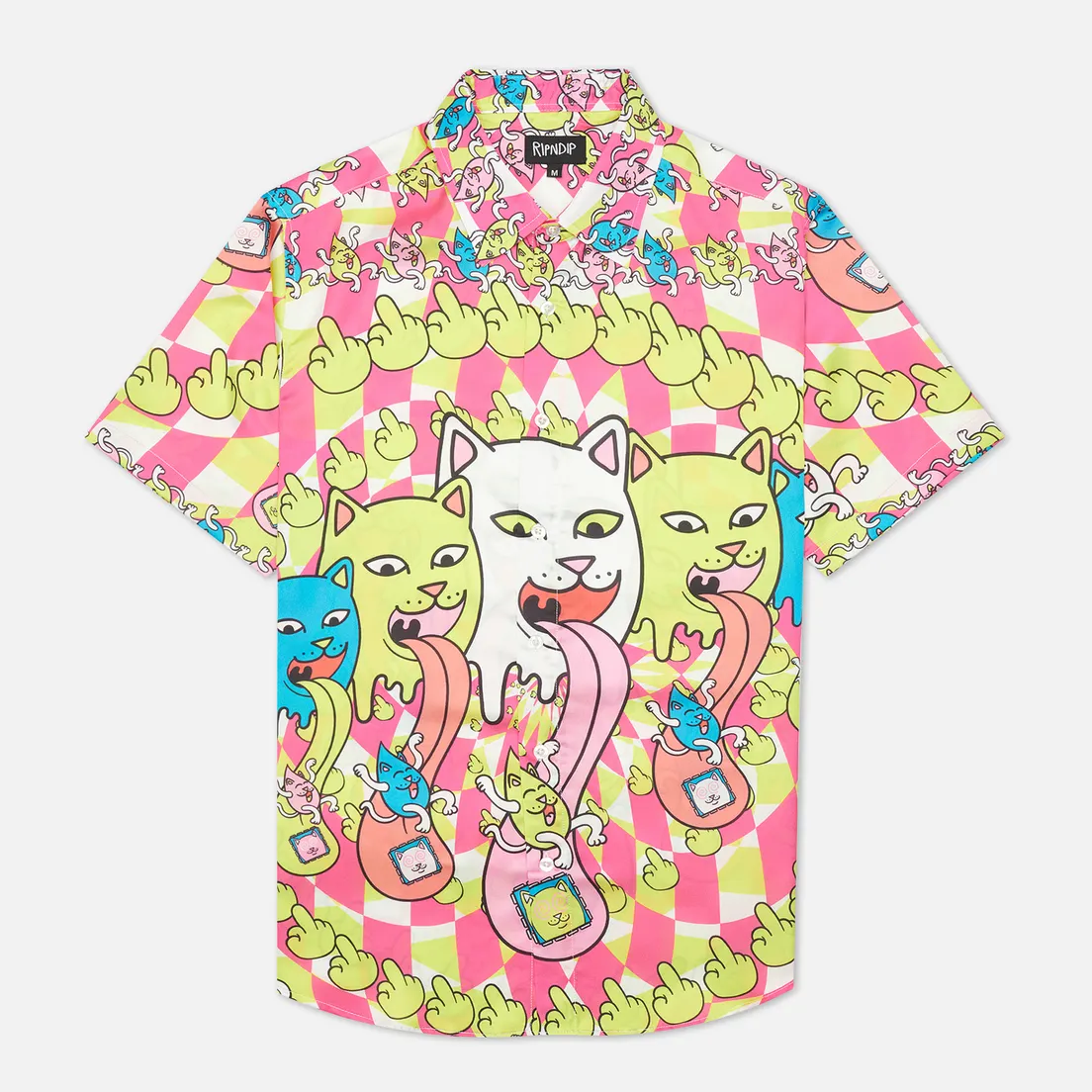 RIPNDIP Мужская рубашка Micro Nerm Button Up