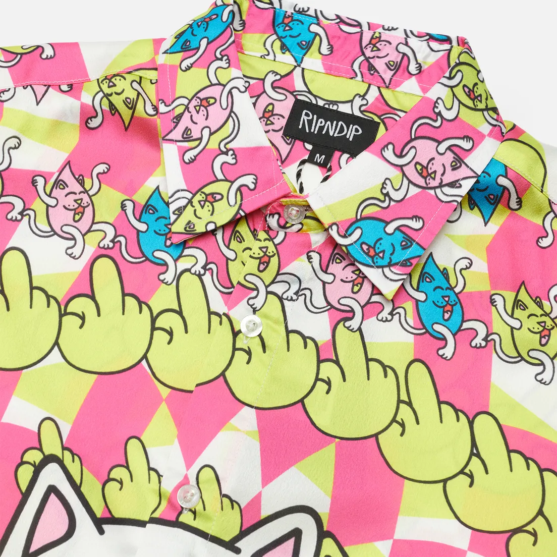 RIPNDIP Мужская рубашка Micro Nerm Button Up