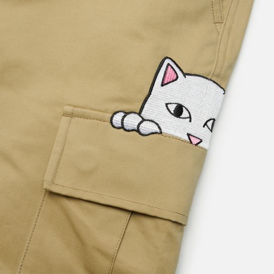 Мужские брюки RIPNDIP Peeking Nermal Cargo Khaki