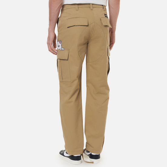Мужские брюки RIPNDIP Peeking Nermal Cargo Khaki