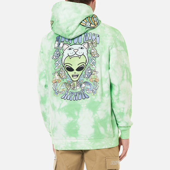 Мужская толстовка RIPNDIP Think Factory Embroidered Hoodie Mint Cloud Wash