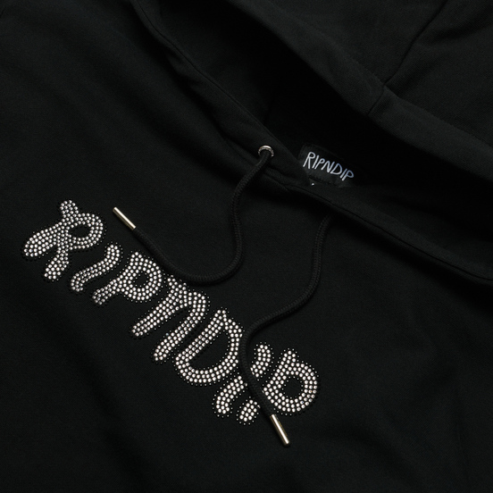 Мужская толстовка RIPNDIP Mr. Nerm Rhinestone Hoodie Black