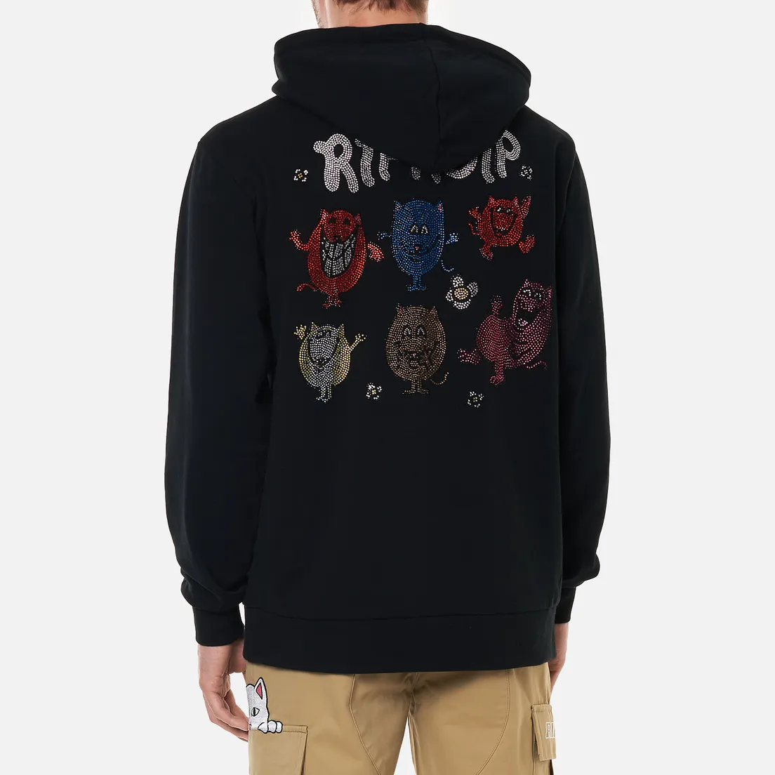 RIPNDIP Мужская толстовка Mr. Nerm Rhinestone Hoodie