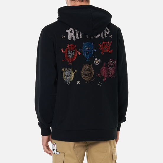 Мужская толстовка RIPNDIP Mr. Nerm Rhinestone Hoodie Black