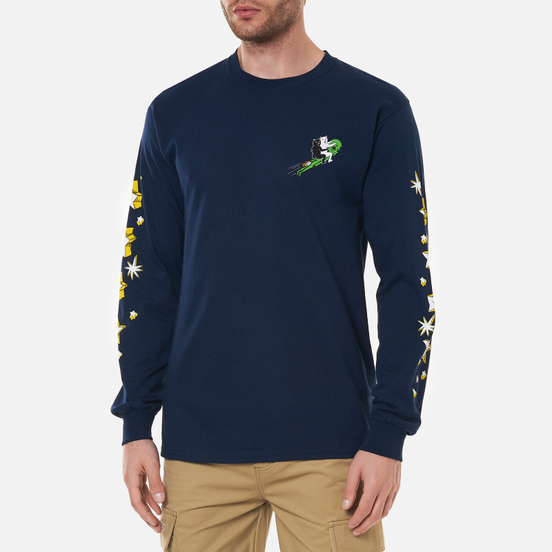 Мужской лонгслив RIPNDIP Star Gazer Navy
