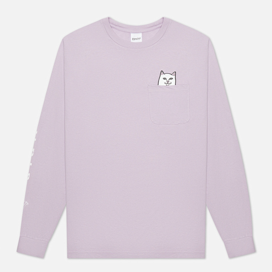 Мужской лонгслив RIPNDIP Lord Nermal Pocket Mauve