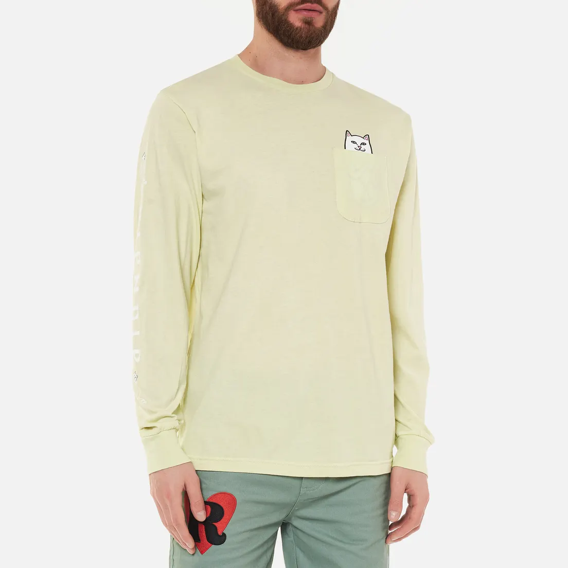 RIPNDIP Мужской лонгслив Lord Nermal Pocket