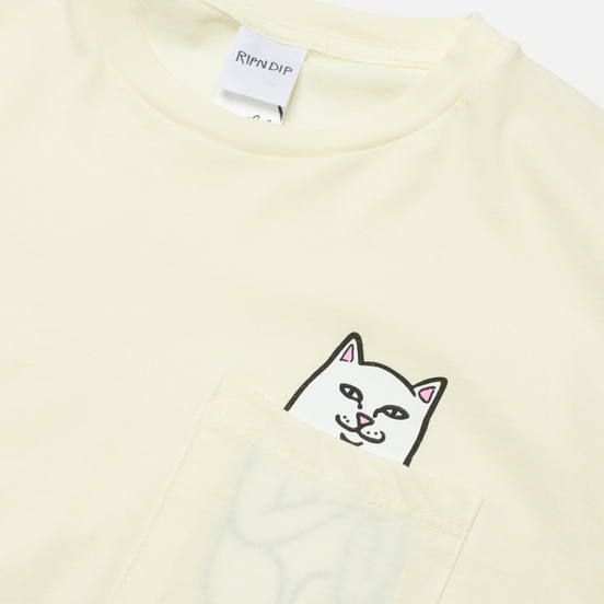 Мужской лонгслив RIPNDIP Lord Nermal Pocket Natural