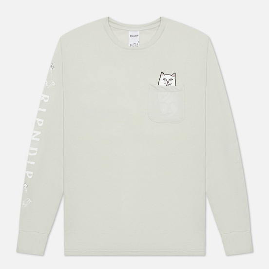 Мужской лонгслив RIPNDIP Lord Nermal Pocket Grey
