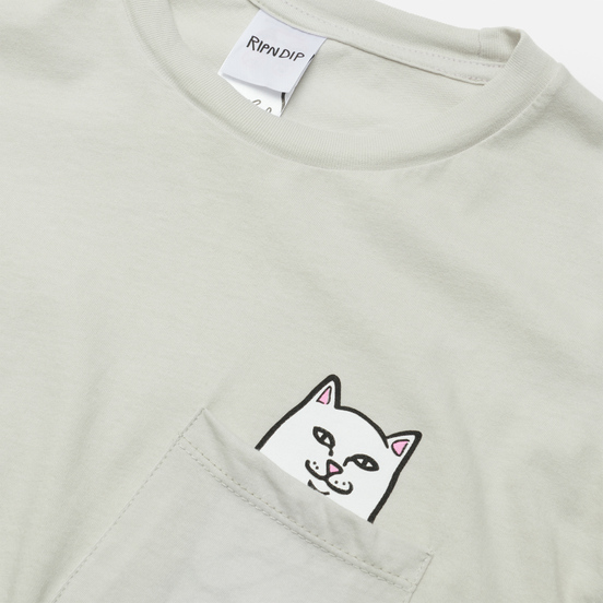 Мужской лонгслив RIPNDIP Lord Nermal Pocket Grey