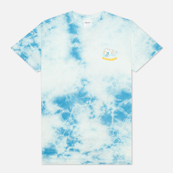 Мужская футболка RIPNDIP All Days Off Sky Blue Tie Dye