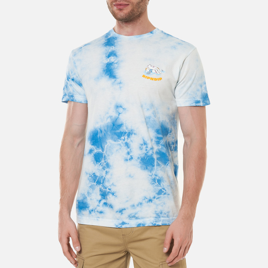Мужская футболка RIPNDIP All Days Off Sky Blue Tie Dye