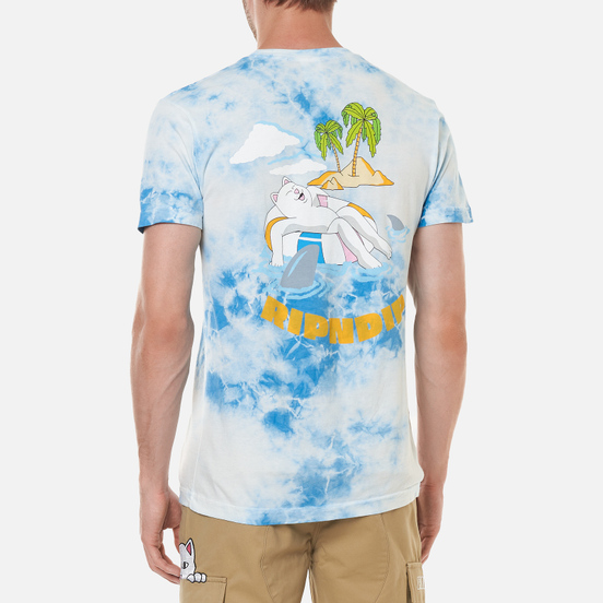 Мужская футболка RIPNDIP All Days Off Sky Blue Tie Dye