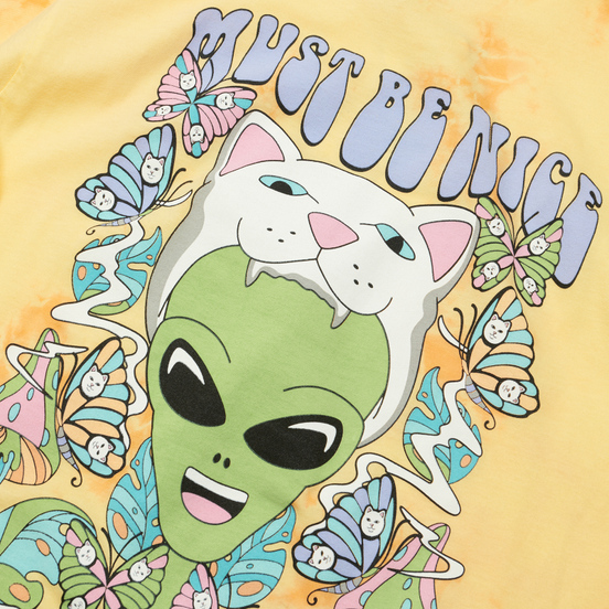 Мужская футболка RIPNDIP Think Factory Gold/Orange Cloud Wash