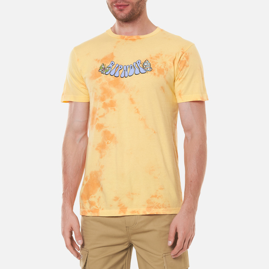 Мужская футболка RIPNDIP Think Factory Gold/Orange Cloud Wash