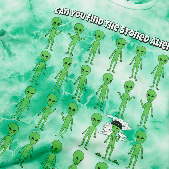 Мужская футболка RIPNDIP Stoned Again Green Acid Wash