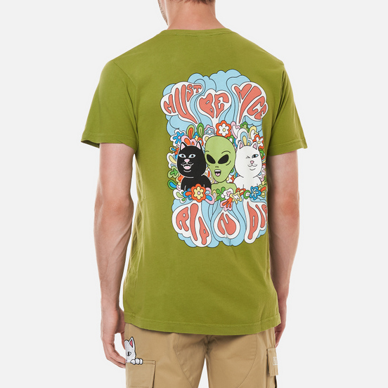 Мужская футболка RIPNDIP Flower Child Dirty Olive