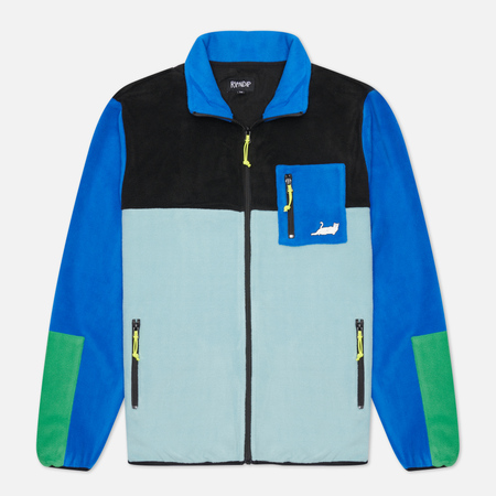 Мужская куртка RIPNDIP Alameda Color Block Polar Fleece, цвет голубой, размер XL