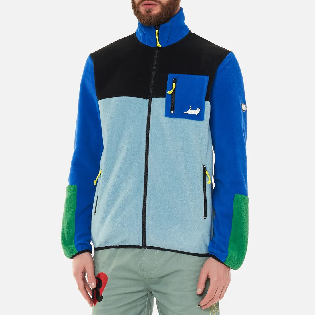 RIPNDIP Мужская куртка Alameda Color Block Polar Fleece