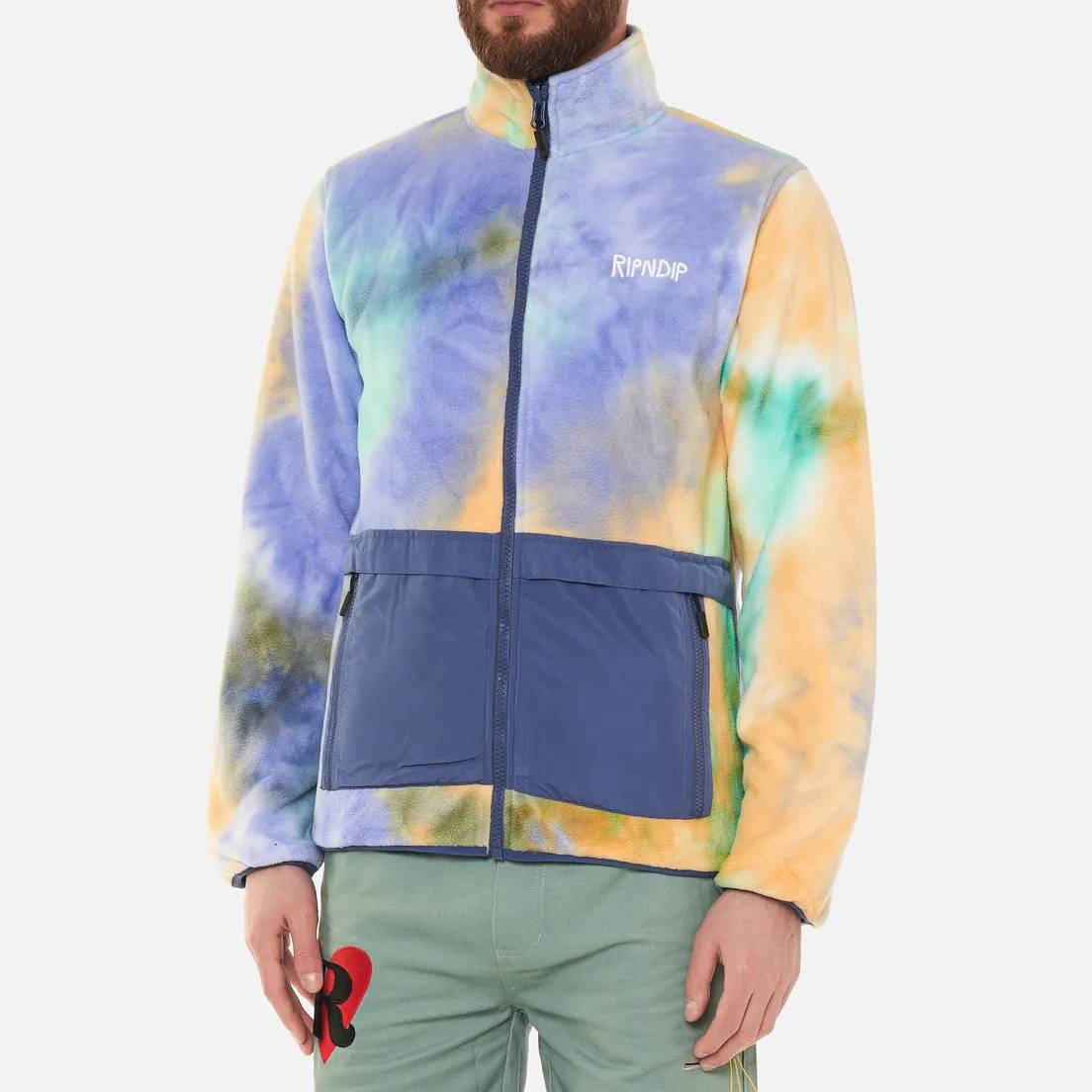 RIPNDIP Мужская флисовая куртка Castanza Reversible Brushed Fleece Quilted