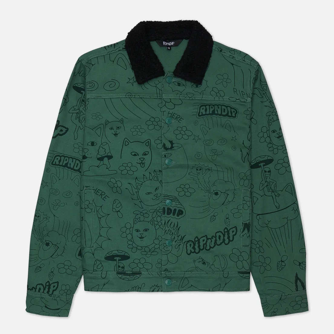 RIPNDIP Мужская куртка ветровка Scribble Button Up