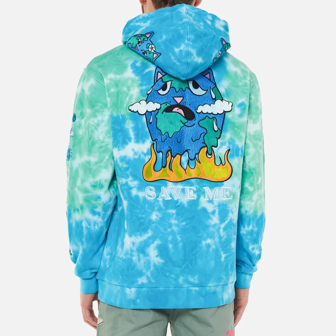 RIPNDIP Мужская толстовка Save the World Embroidered Hoodie
