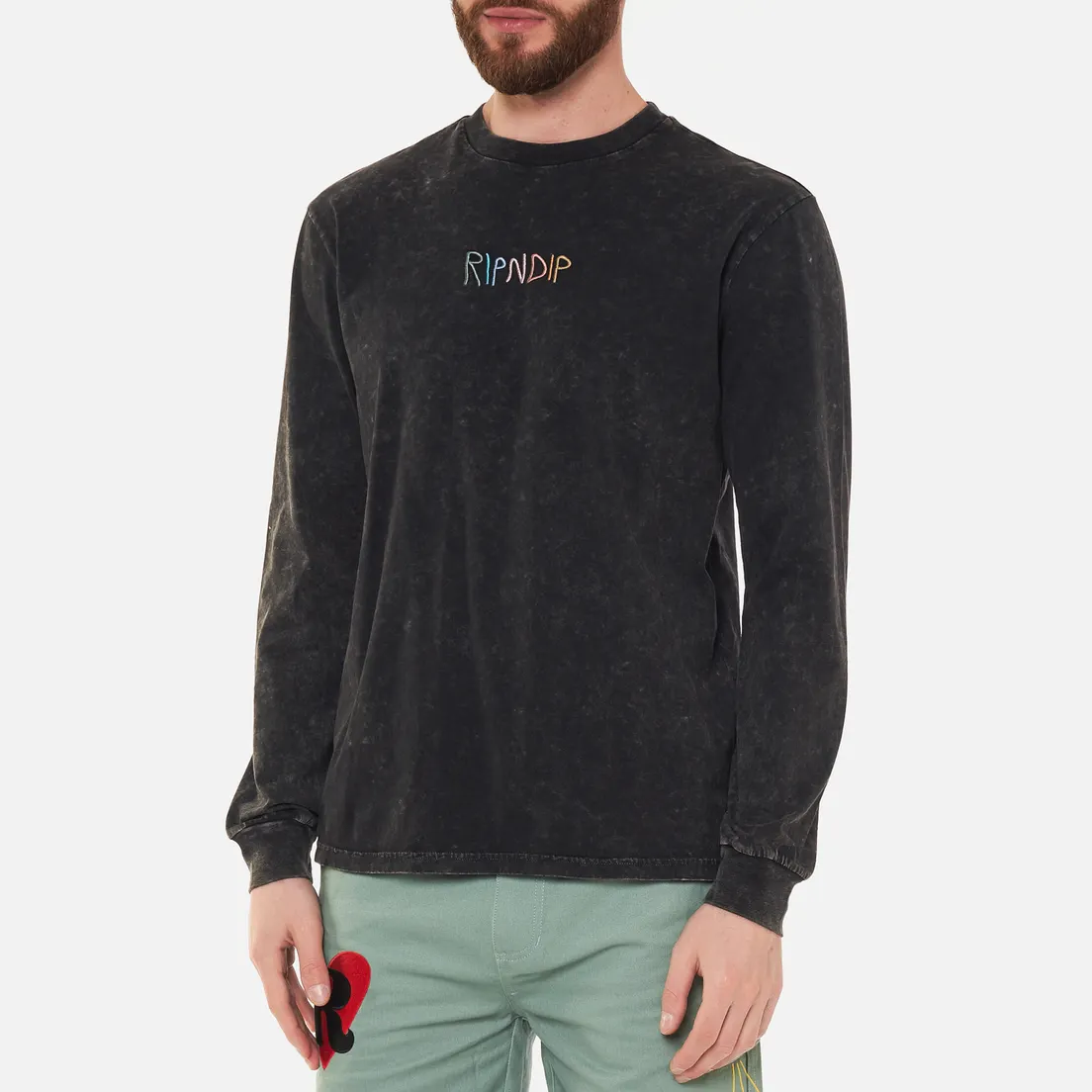 RIPNDIP Мужской лонгслив Logo Embroidered