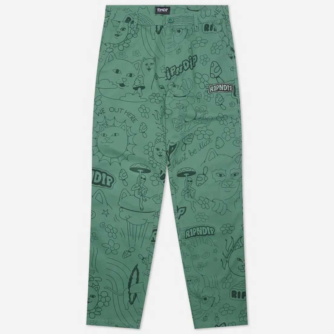 RIPNDIP Мужские брюки Scribble Cotton Twill