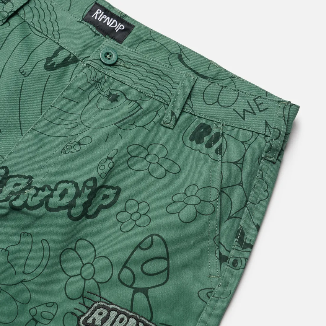 RIPNDIP Мужские брюки Scribble Cotton Twill